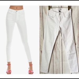 Flying Monkey White Denim Skinny Jean 27